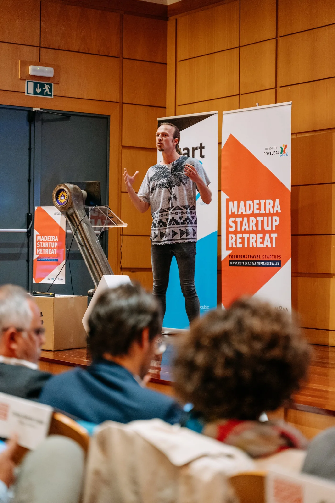 A Co-Liv talk at a startup retreat in Madeira