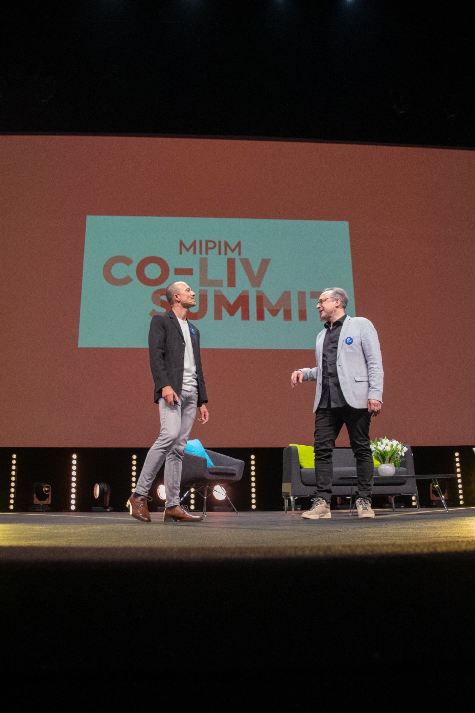 On stage at the MIPIM Co-Liv Summit